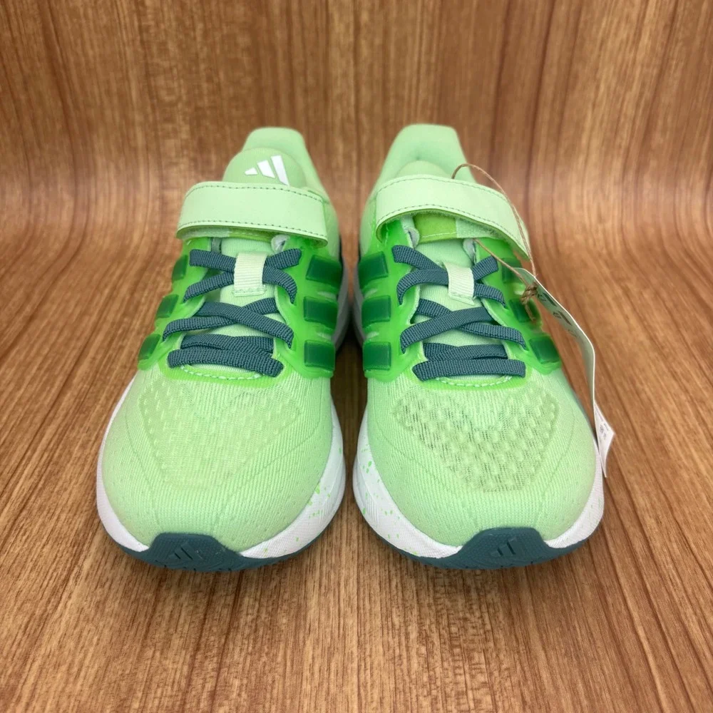 Adidas UltraRun 5 EL C Kids Running Shoes 12K Green JQ3069 Sneakers NEW